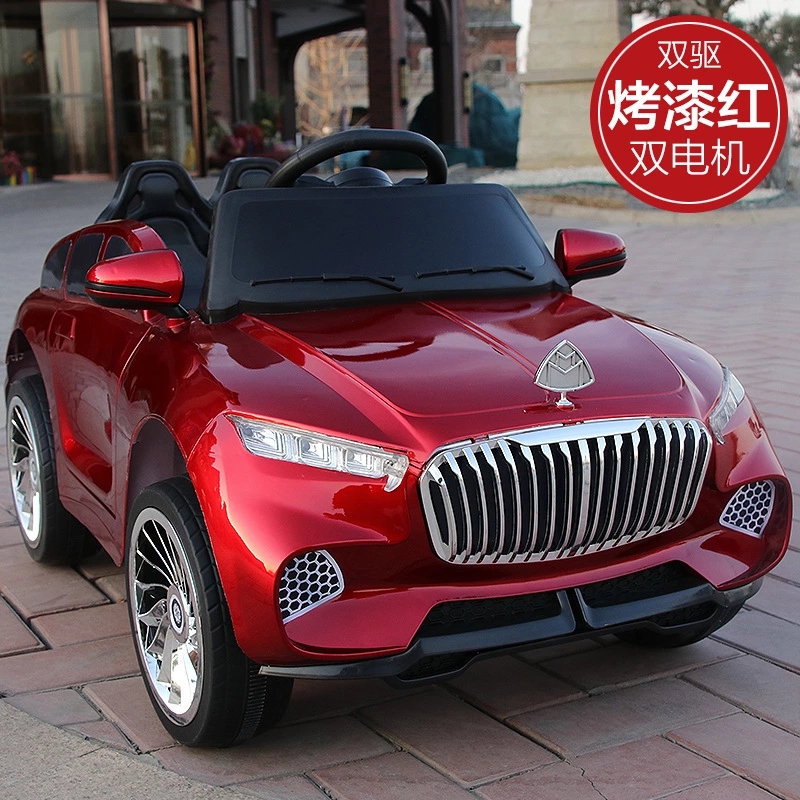 Children's electric car with remote control, four-wheel toy car, suitable for both boys and girls, baby swing, Mercedes-Benz stroller full figure