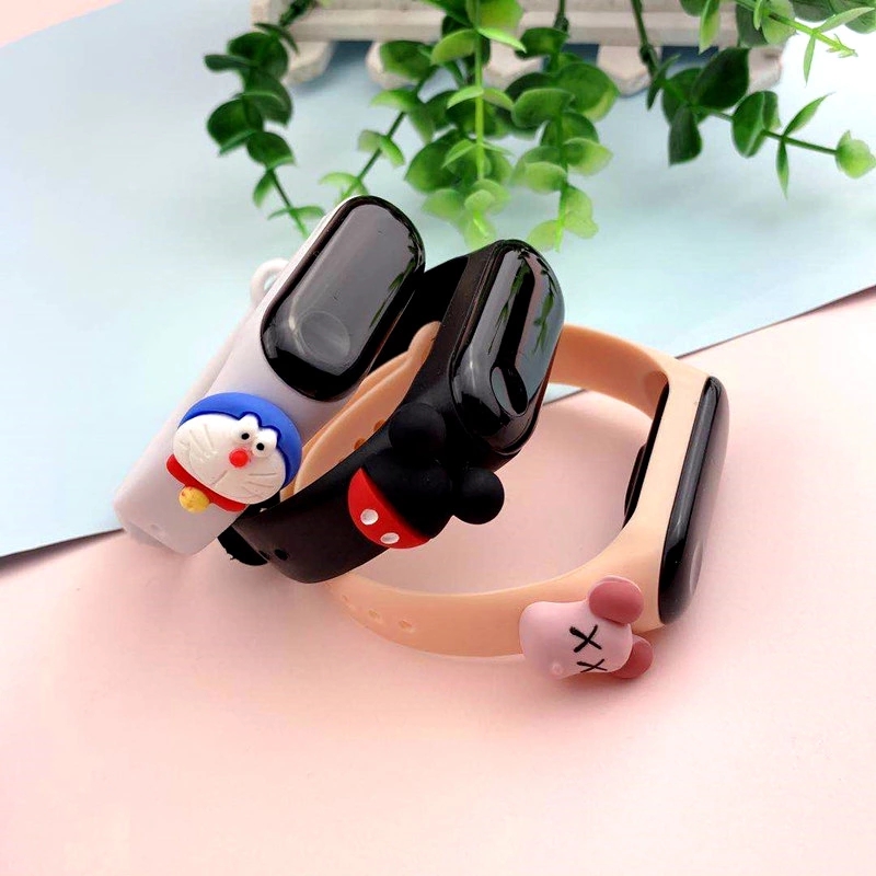 A popular led Mi 3 doll watch strap for foreign trade, an electronic watch with a Korean version, creative children's and students' waterproof touch watch strap details Picture