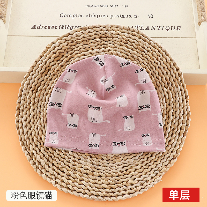 Newborn baby hats, breathable and cute cartoon boneless caps for both boys and girls Specification image