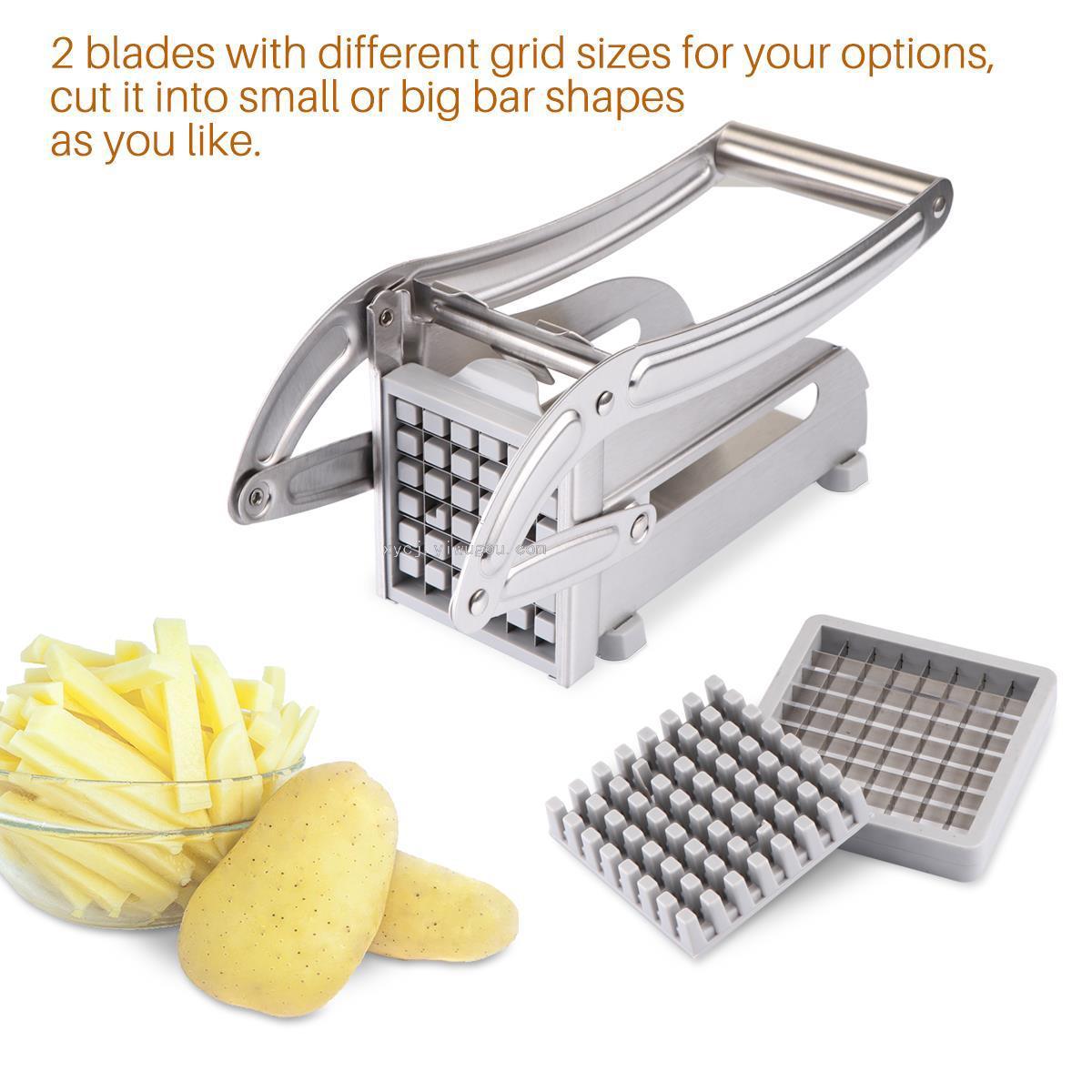 Potatoes cut potatoes press