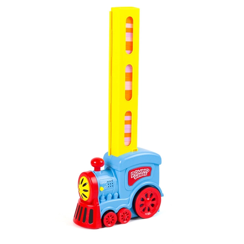 The new best-selling product, Domino's mini train, is an automatic license plate distribution electric audio-visual music children's toy car Item Picture