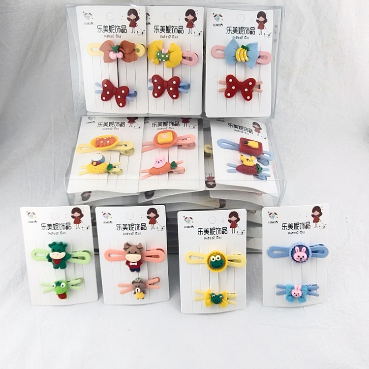N3111 multiple 1+1 duck clip combinations, bangs clips, new Korean-style hair accessories, 2-yuan store accessories in Yiwu Specification image
