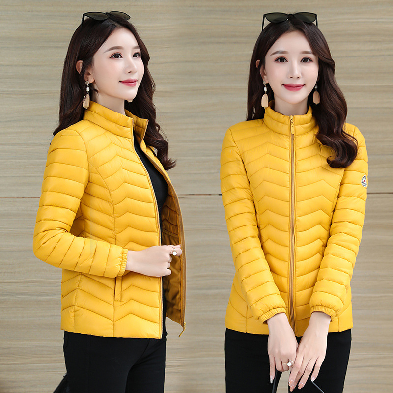 Shiny down cotton cotton-padded jacket for women in 2020 winter, new style of Korean-style bread coat, stand-up collar cotton-padded jacket, women's cotton-padded jacket