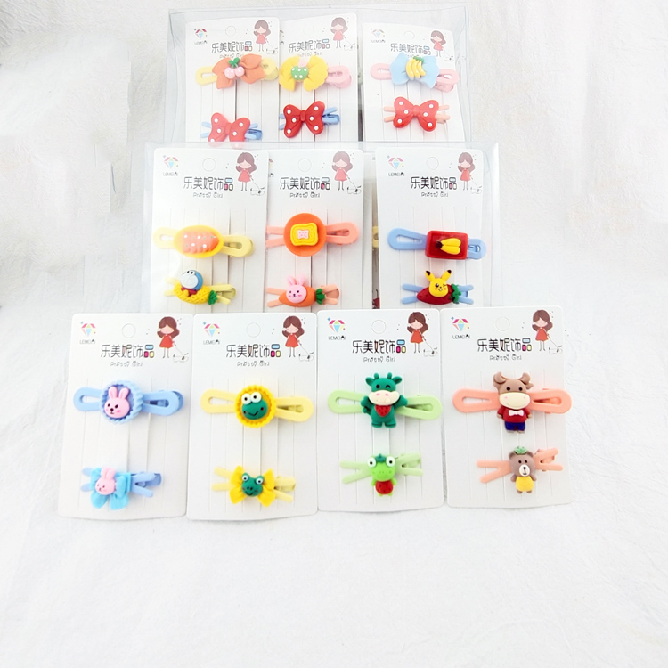 N3111 multiple 1+1 duck clip combinations, bangs clips, new Korean-style hair accessories, 2-yuan store accessories in Yiwu Application Scenario