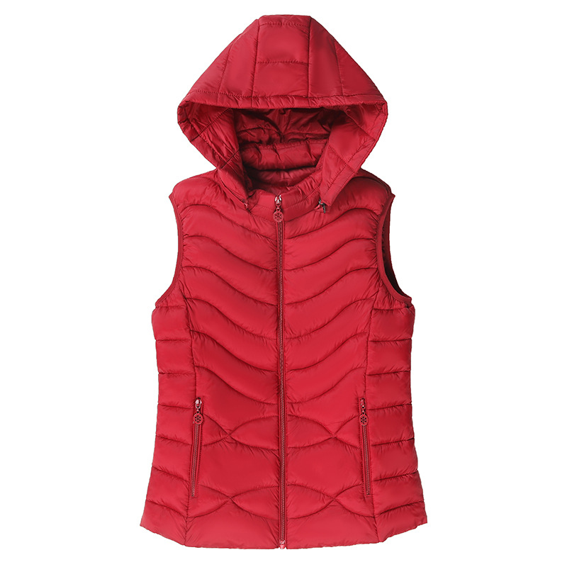 Short jacket women's Spring/Autumn 2020 new style waistcoat, loose lapel bread jacket, down cotton vest coat Item Picture