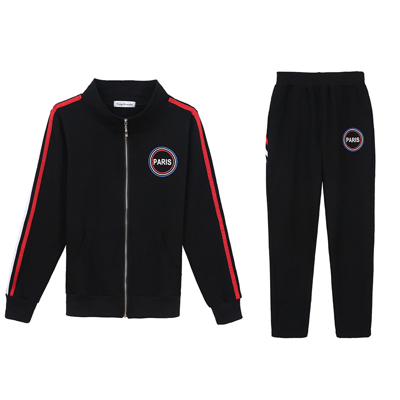Two-piece sportswear set for women, 2020 new Korean spring style, fashionable long-sleeved sweatshirt for women, sportswear for spring and autumn Item Picture