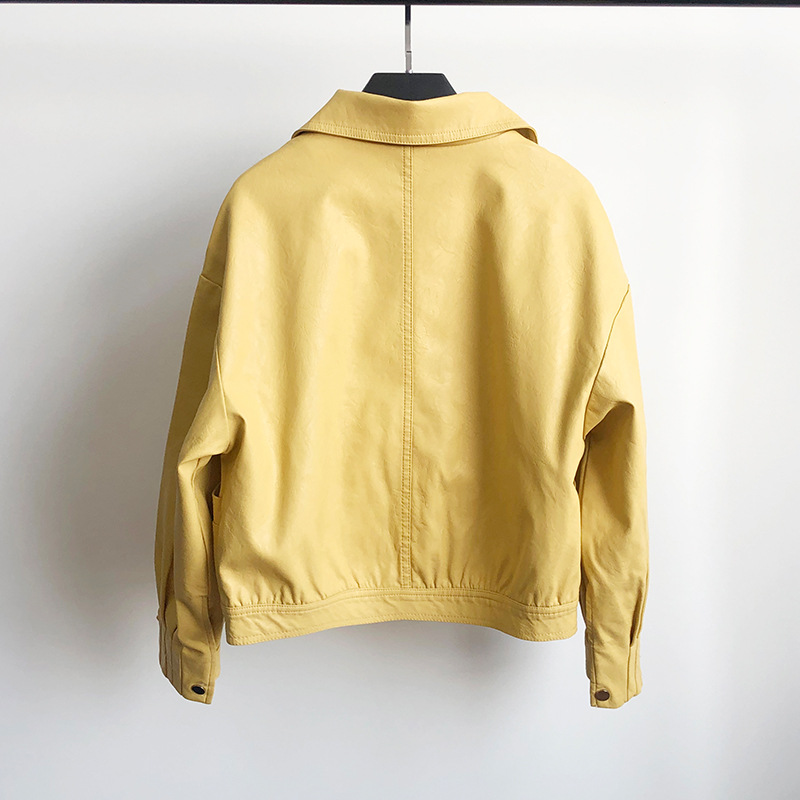 A new Korean-style short pu leather jacket for women's spring and autumn wear, slim and slimming, versatile motorcycle leather jacket and small coat for women Application Scenario