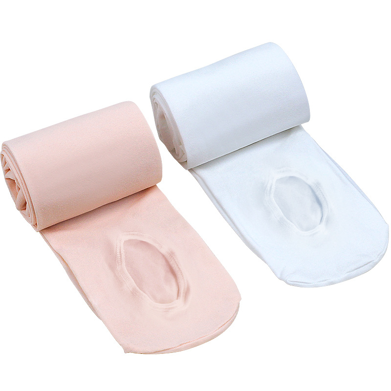 Children's dance socks, spring and autumn thin hole-digging tights, multi-functional pantyhose for children's ballet practice and grading Item Picture