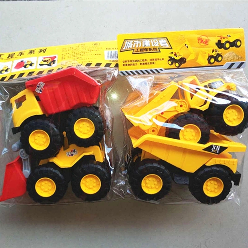 Factory direct sales of cross-border bagged engineering vehicle toys, bulldozer and excavator models, children's toys, and hot sales at street stalls full figure