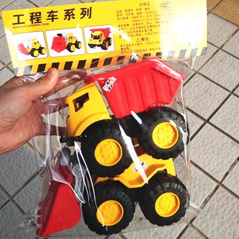 Factory direct sales of cross-border bagged engineering vehicle toys, bulldozer and excavator models, children's toys, and hot sales at street stalls Specification drawing