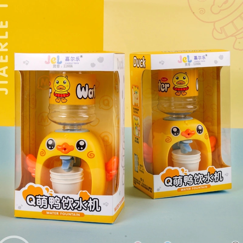 Q Cute Duck Fun Water Dispenser, Simulated house toys, educational children's toys, street stall, mixed wholesale h details Picture