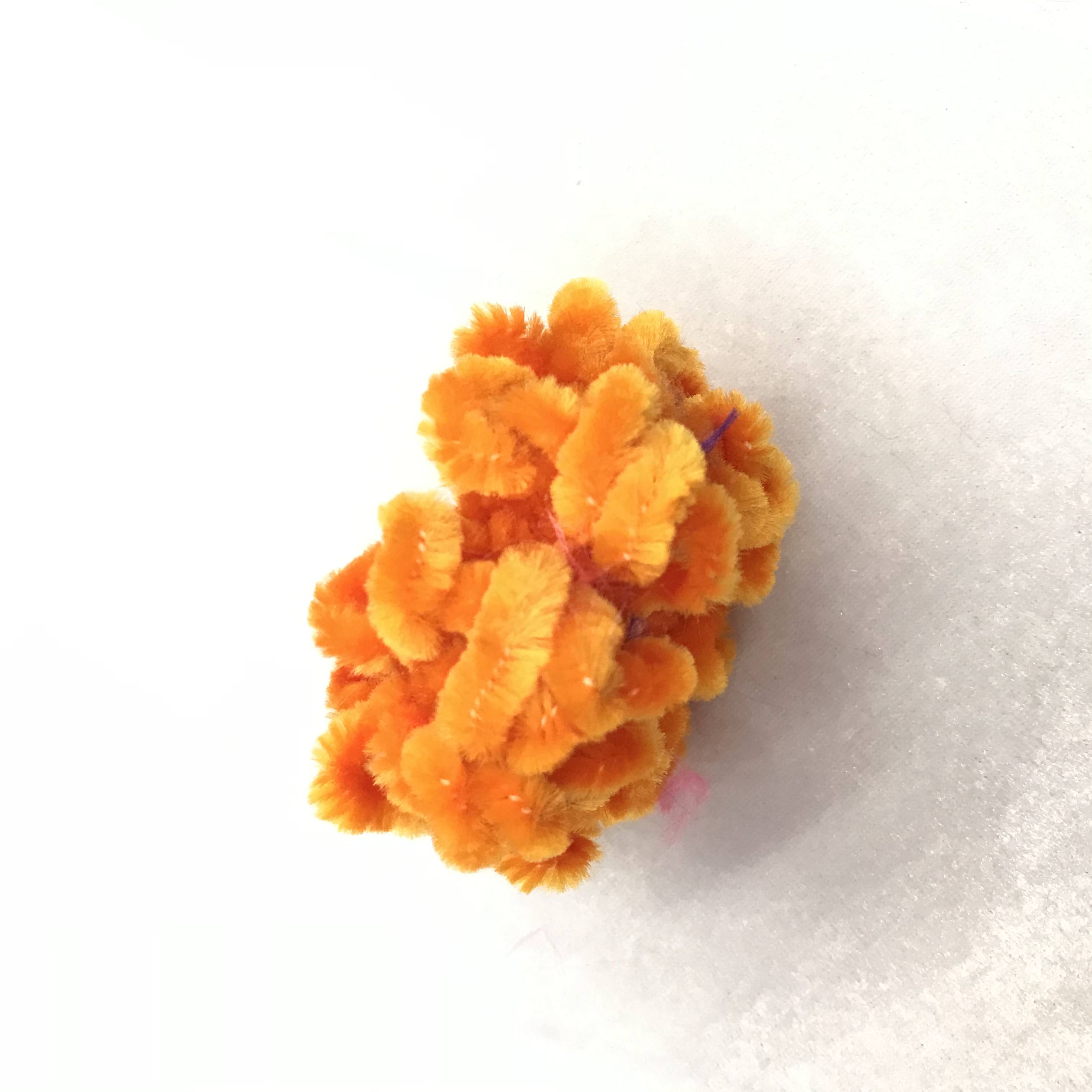 New stretchy Chenille twist hairball rings come in packs of 12