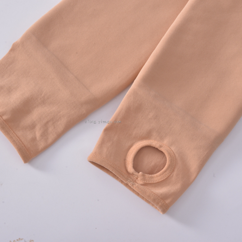V-shaped waist thickened 380g bare-leg tights for uterine protection and warmth Specification image