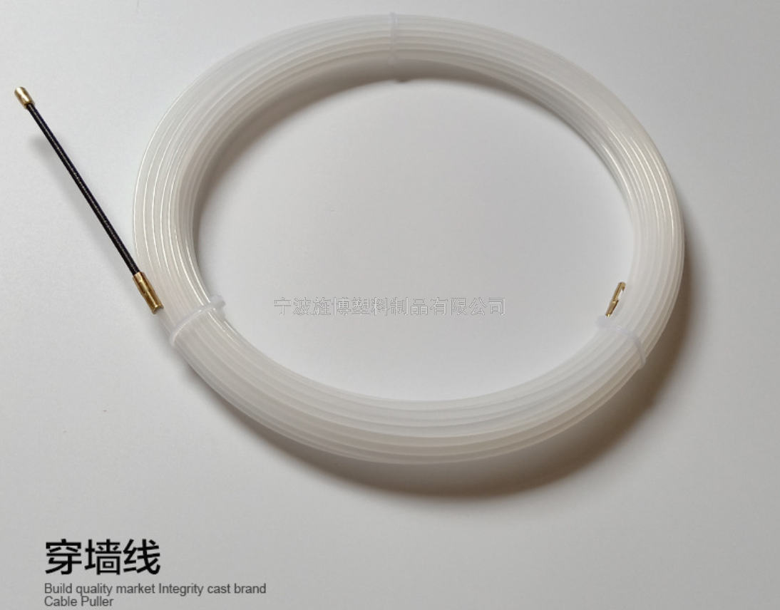 供应尼龙穿墙线 黑白塑料穿墙线 引线器 cable puller 大量现货 3.0mm图