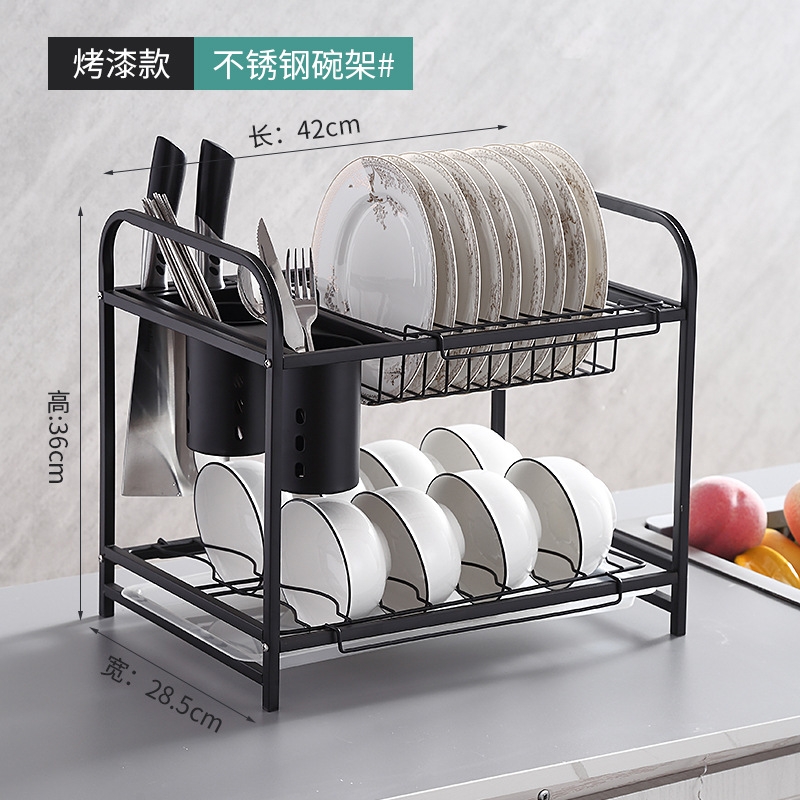 厨房置物架用品用具晾洗放沥水碗架碗柜碗碟碗筷盘刀收纳盒餐具架
