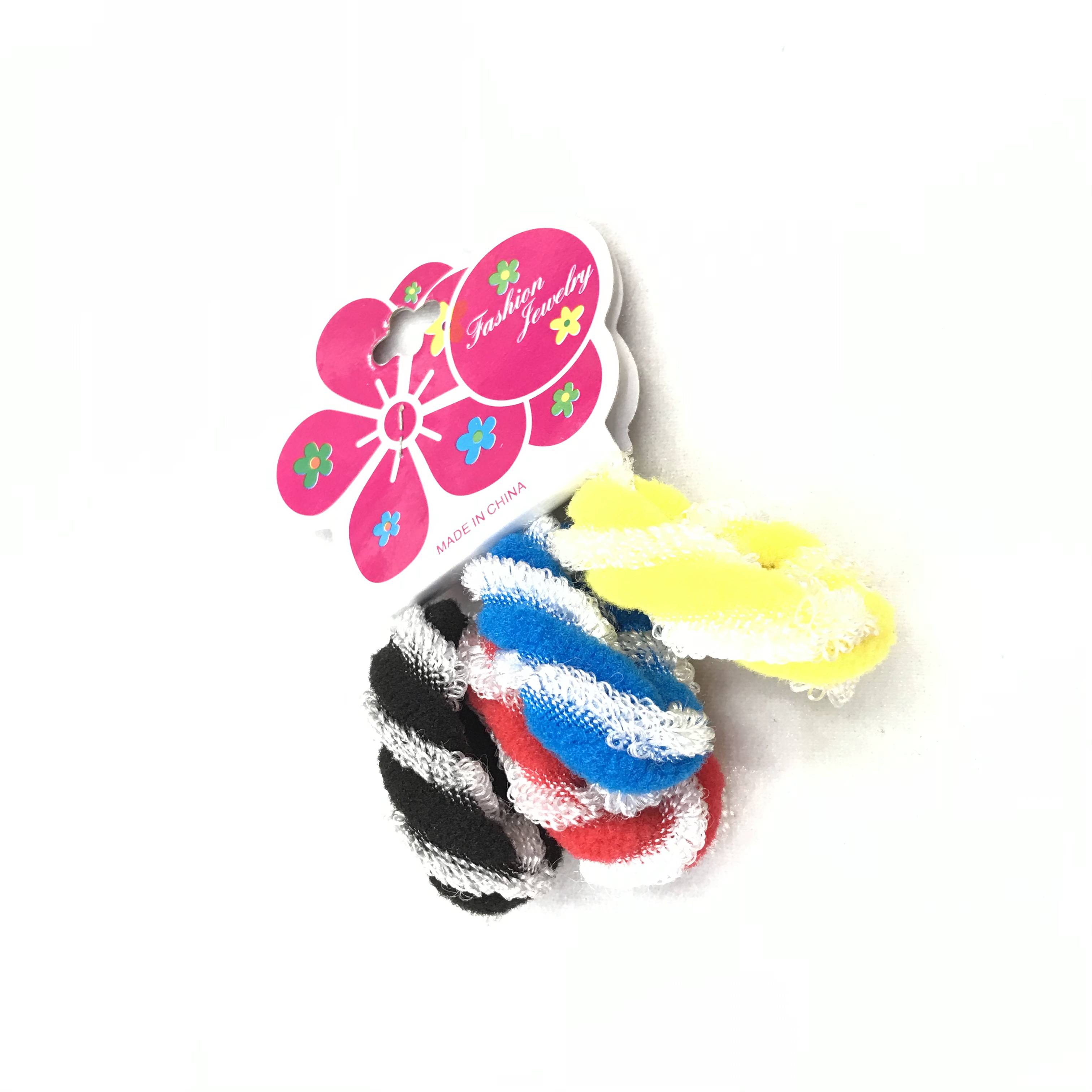 Bright silk twill jacquard with tooth rubber band headband