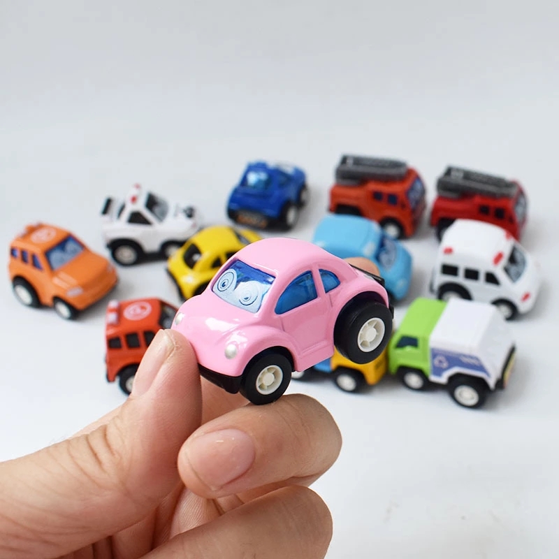 A box of 12 children's alloy toy cars, mini Q-version cartoon toy cars, pocket toys for kids Item Picture