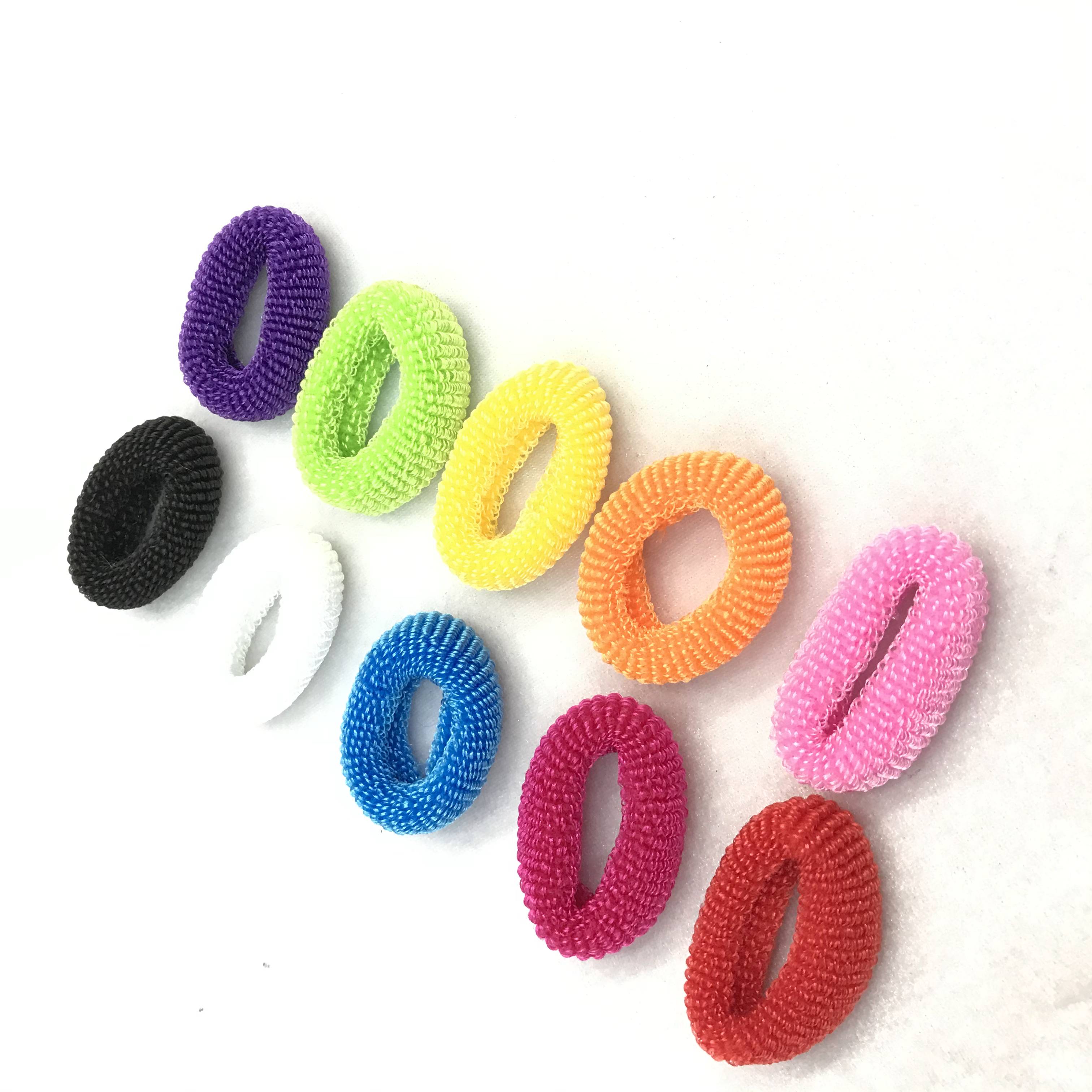 Children's colorful stretch bright silk towel ring thumbnail