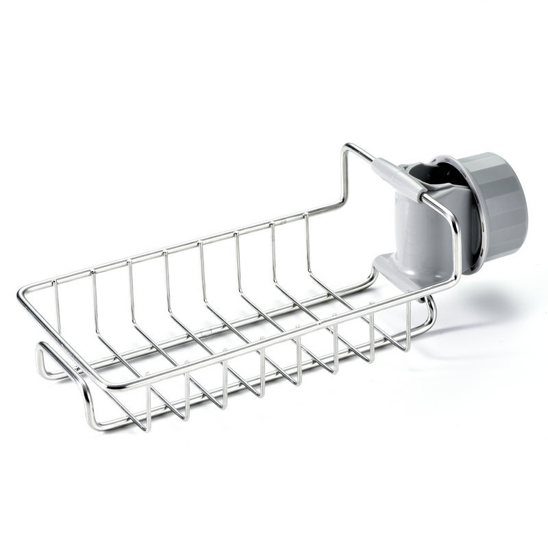 Kitchen faucet storage rack, bathroom water pipe multi-functional storage rack, dishwasher basin, adjustable draining and organizing rack