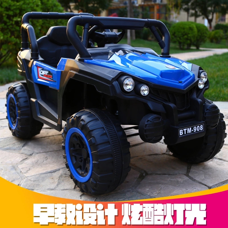 New children's electric car, remote-controlled four-wheel drive electric vehicle, children's car that can seat people, baby toy car, children's car details Picture