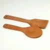 Sunshine Department Store bagged 2 pure natural wooden spatulas with extended handles, heat-resistant and environmentally friendly spatulas and spoons Application Scenario
