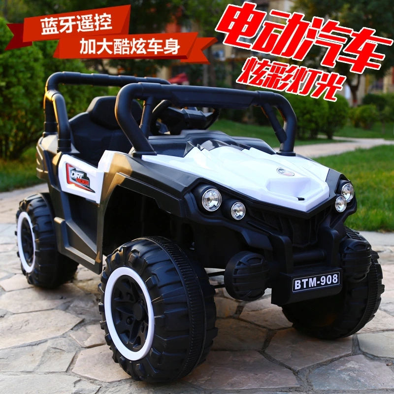 New children's electric car, remote-controlled four-wheel drive electric vehicle, children's car that can seat people, baby toy car, children's car Specification drawing