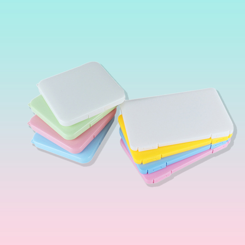 外贸定制防尘掀盖暂存夹一次性口罩盒 多规格便携式口罩收纳盒【外贸专供】