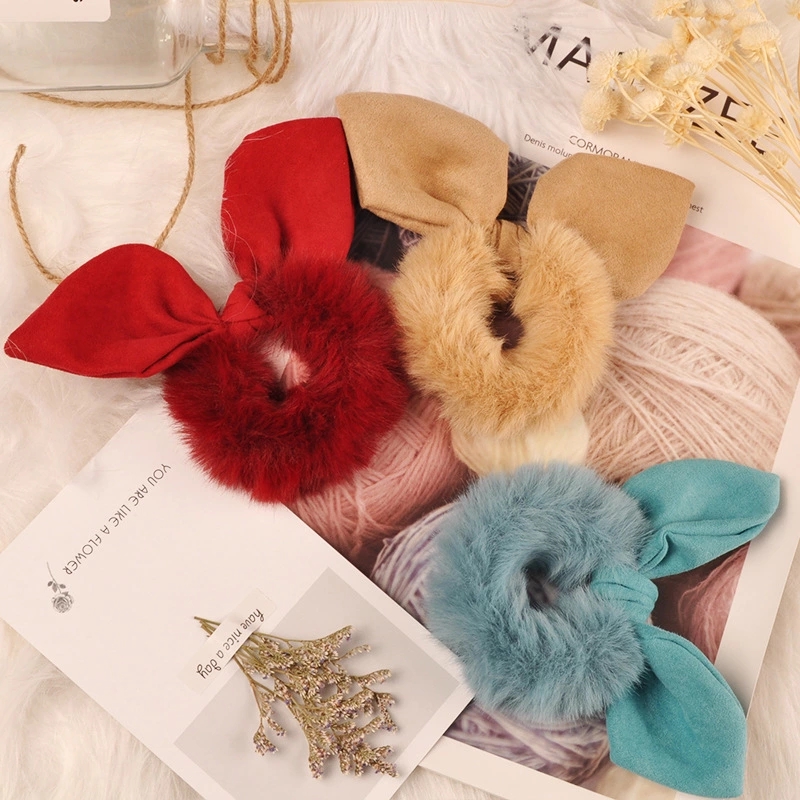 Korean hair ties, simple hair bands, winter headwear, Korean style hair accessories with floral prints, 2022 new styles wholesale details Picture