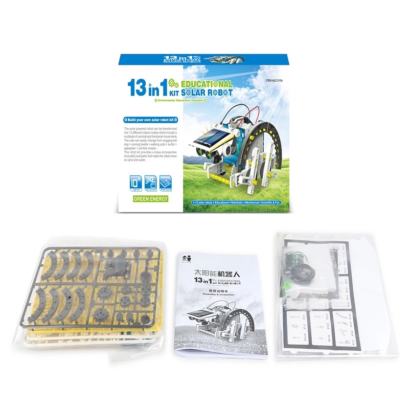 Creative toy recommendations: 13-in-1 solar toy, 13-in-1 assembly toy, and educational toy wholesale are selling well Specification drawing