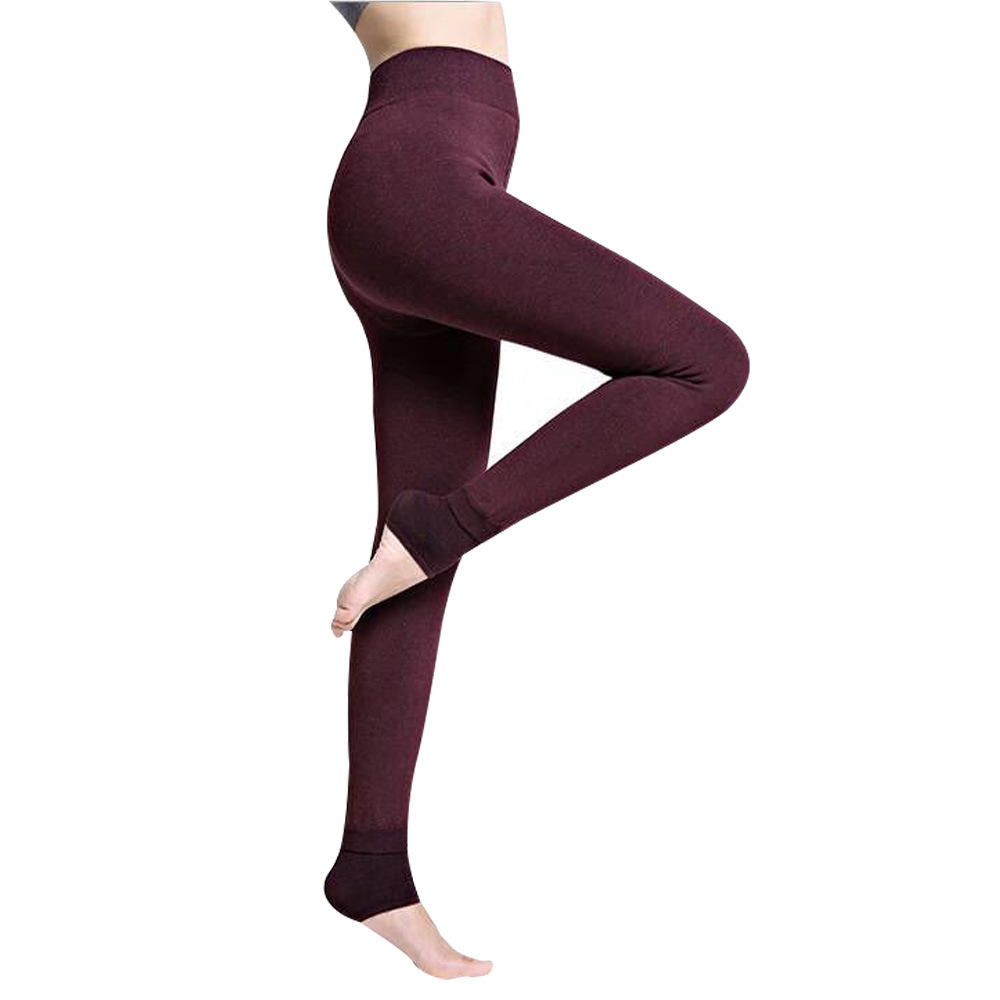 Winter wear: fleece and thickened cotton leggings, large-sized outerwear, seven-color cotton pedal pants, seven-color cotton one-piece warm women's pants Application Scenario