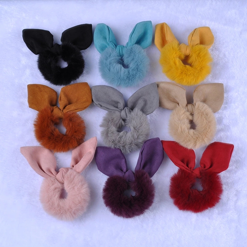 Korean hair ties, simple hair bands, winter headwear, Korean style hair accessories with floral prints, 2022 new styles wholesale Specification drawing