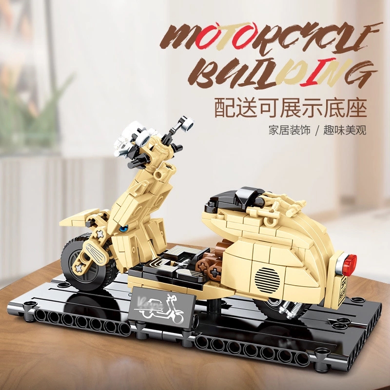 The Senbao Building Block Technology series Harley-Davidson KTM off-road motorcycle is compatible with Lego Puzzle building blocks 701102 details Picture