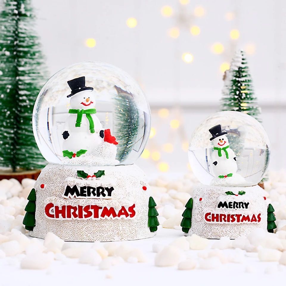 Christmas water balloon Plexiglass snowball Santa Claus Snowman Crystal ball Religion Jesus Christmas decoration thumbnail