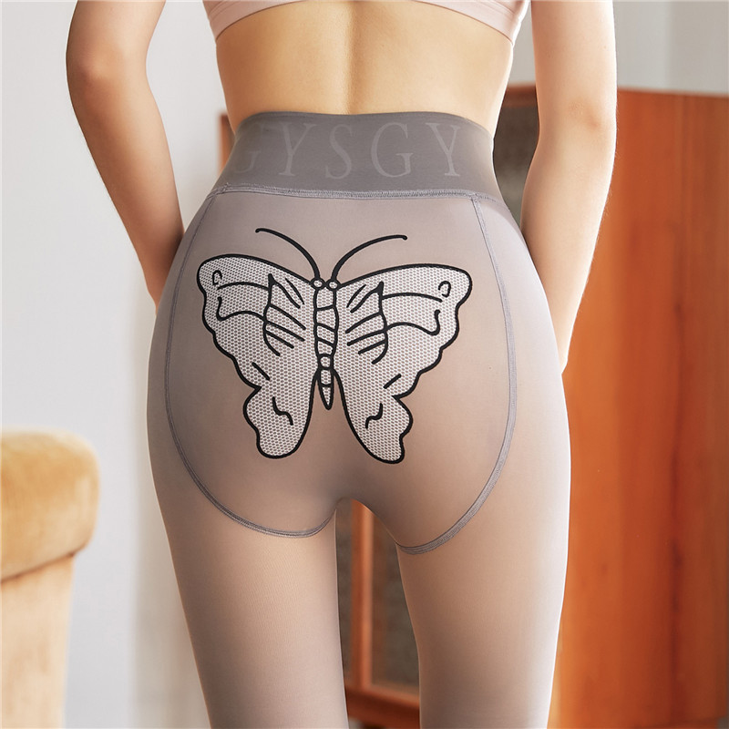 Popular online recommendations: Fake fleshy leggings, flight attendant gray skin-penetrating one-piece pants, flight attendant socks, winter thickened one-piece pants for outerwear Application Scenario