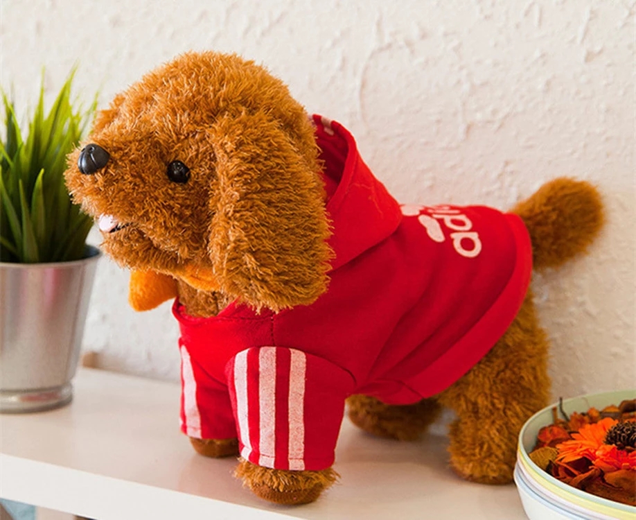 Customized electric plush toy dogs, children's toys, walking dogs that can tell stories, Tang poems, sing, and leash teddy dogs full figure