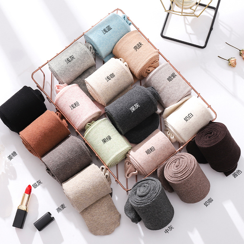 Yan Jie's knee-high socks, spring and autumn styles, casual and versatile long socks, adult socks, cotton and women's cotton are in stock and available for direct delivery Application Scenario