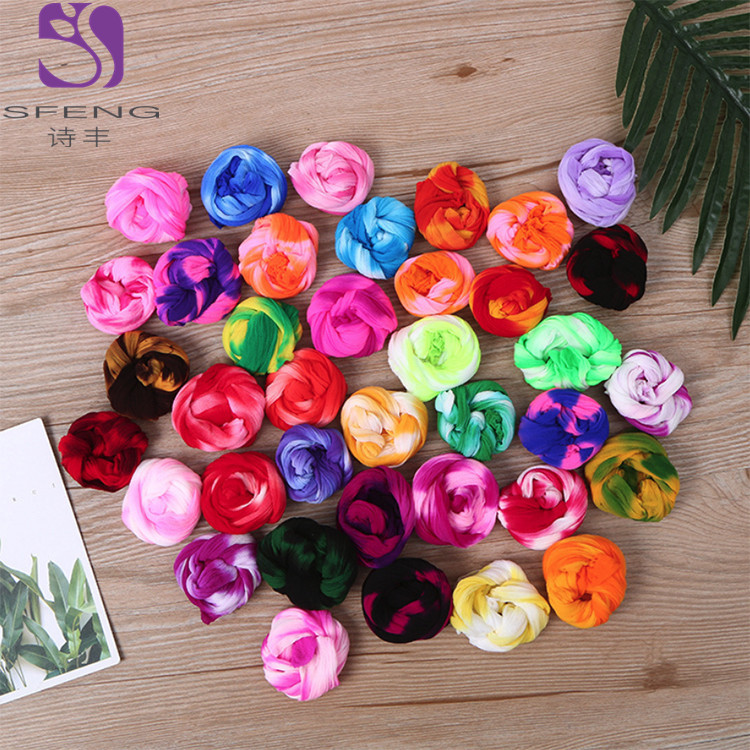 Yan sister new silk stockings silk screen flower material wholesale handmade diy high elastic two-color silk screen color card