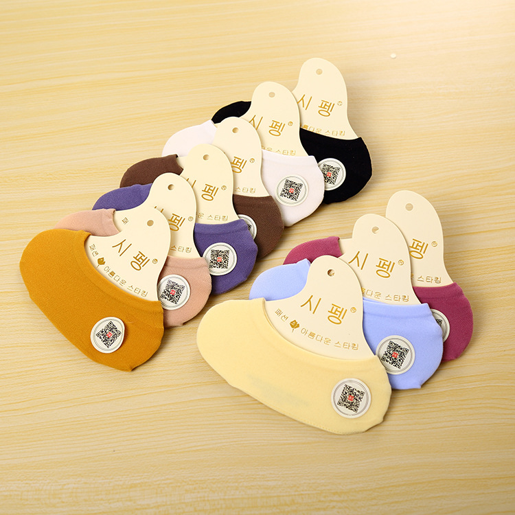 Yanjie Factory direct sales of invisible breathable boat socks, candy, single shoes, short socks, velvet breathable and invisible shallow socks wholesale one-piece consignment details Picture