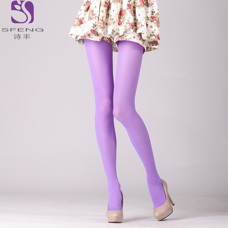 One-piece consignment of socks from the street stall: Sister Yan's velvet 50d pantyhose, colorful spring and autumn thin adult socks, silk socks, base socks, factory wholesale, one-piece consignment