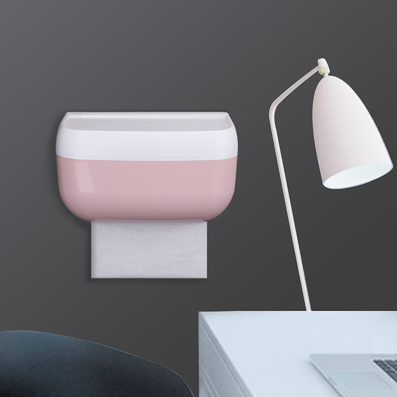 Creative toilet paper storage rack without drilling holes, waterproof tissue box, tissue box details Picture