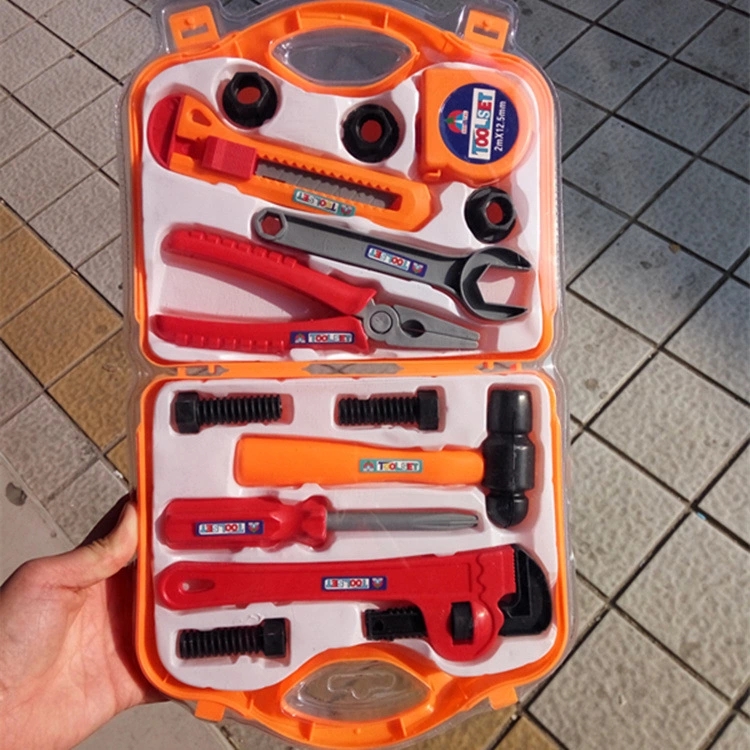 Direct sales of role-playing toy sets, toolboxes, plastic simulation repair tools, and wholesale of popular toys at street stalls details Picture