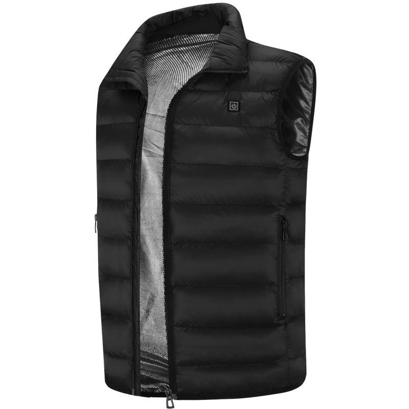 Amazon cross-border electric heating vest, USB smart charging heating vest, heating clothes, men's and women's winter waistcoat details Picture