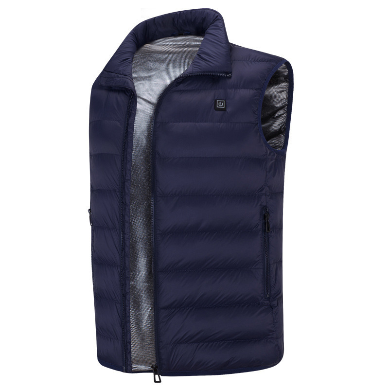 Amazon cross-border electric heating vest, USB smart charging heating vest, heating clothes, men's and women's winter waistcoat Item Picture