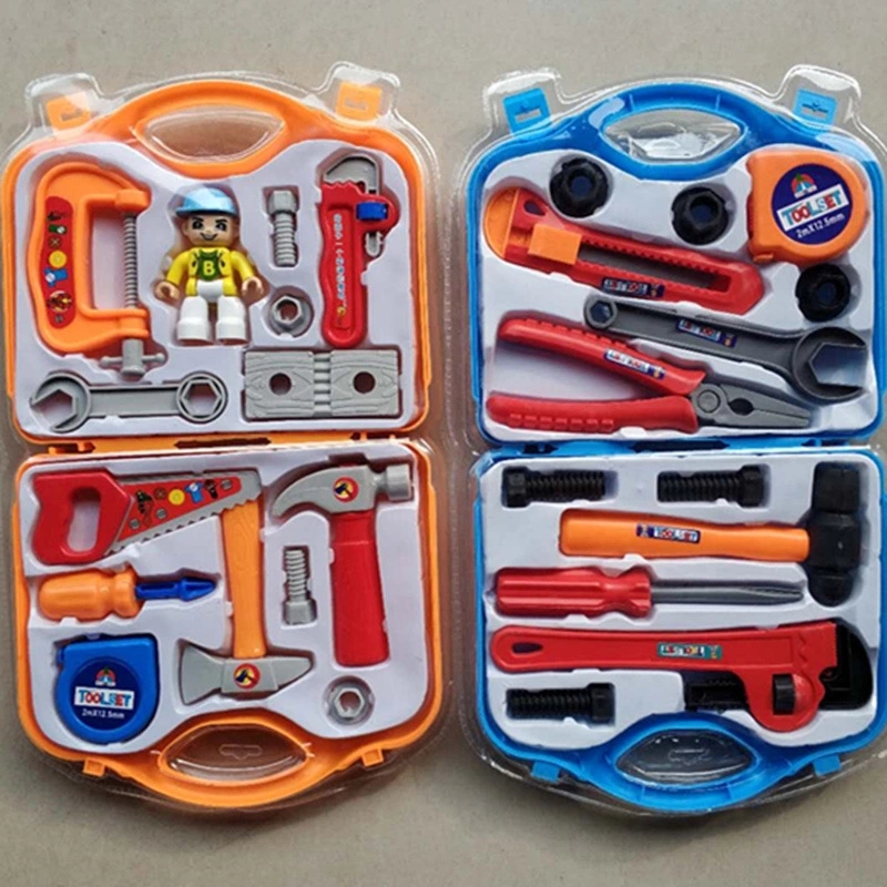 Direct sales of role-playing toy sets, toolboxes, plastic simulation repair tools, and wholesale of popular toys at street stalls full figure