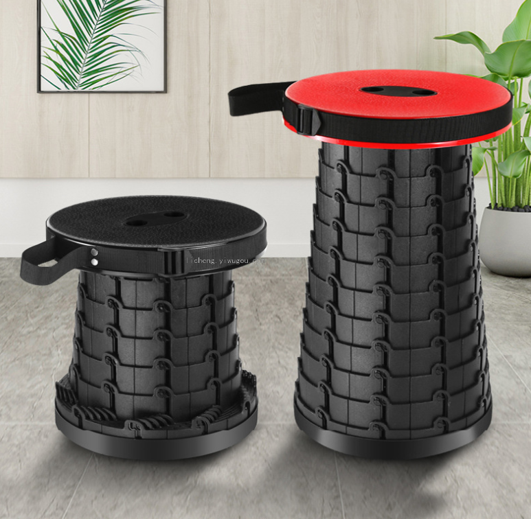 35823 Folding stool, outdoor telescopic stool, portable foot rest stool, plastic stool, multi-functional fishing stool, folding table and chair Item Picture