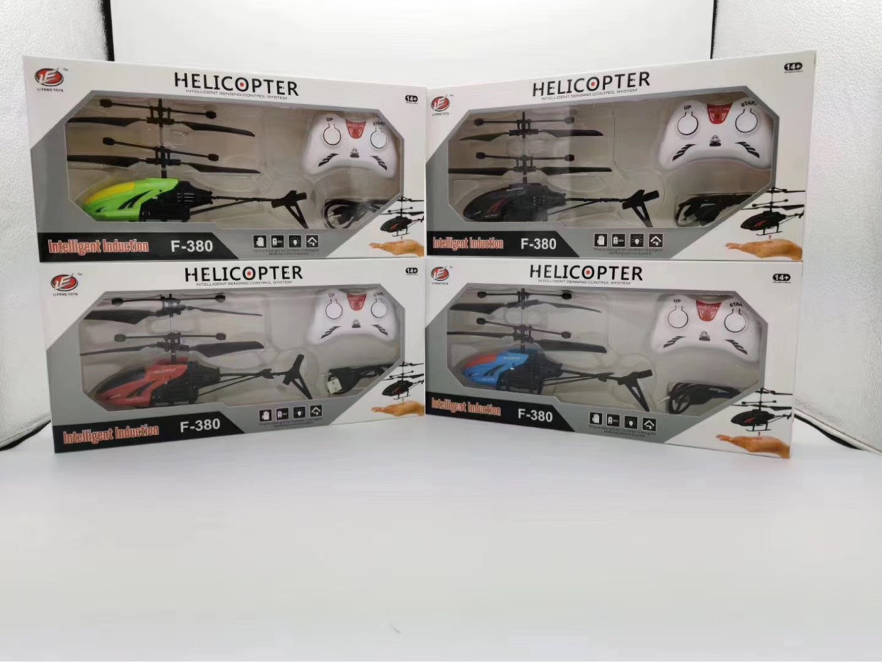F380 with remote control, induction and remote control aircraft mixed assembly, good quality, low price, new bestseller, claw machine toy h details Picture