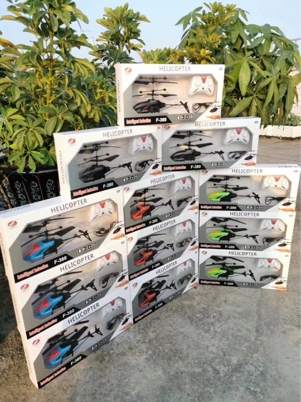 F380 with remote control, induction and remote control aircraft mixed assembly, good quality, low price, new bestseller, claw machine toy h full figure