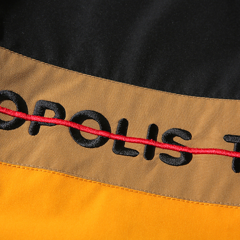 The 2020 autumn new stand-up collar casual trendy brand versatile top jacket for men, featuring a patchwork letter embroidery men's jacket Application Scenario