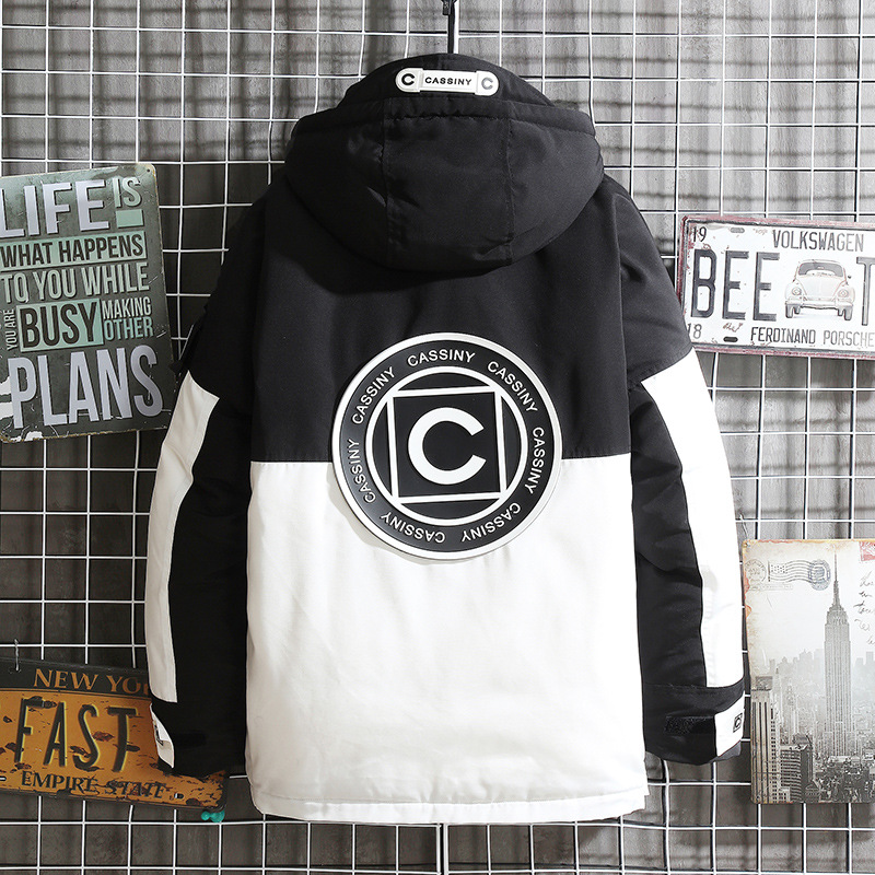 Xiaoxiangxiang's new men's short, Korean-style down jacket is slimming, thickened, warm and hooded. It's a trendy couple's jacket for young women Application Scenario