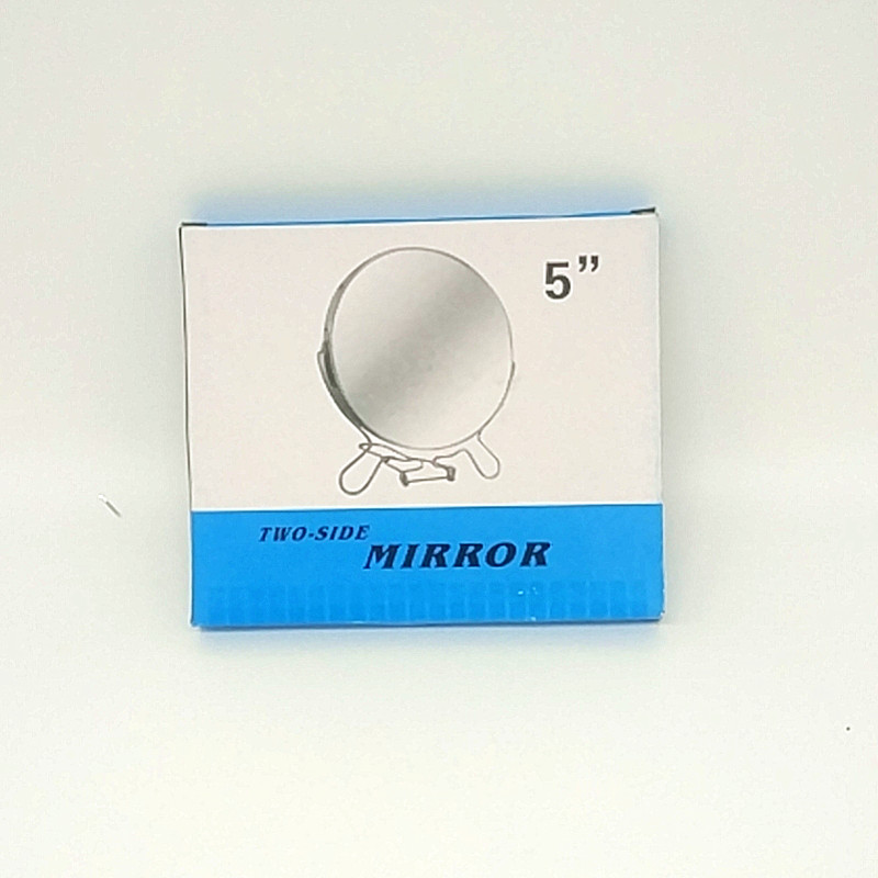 阳光百货  3.45寸家居宿舍铁艺双面化妆镜女生圆形公主镜台式镜子